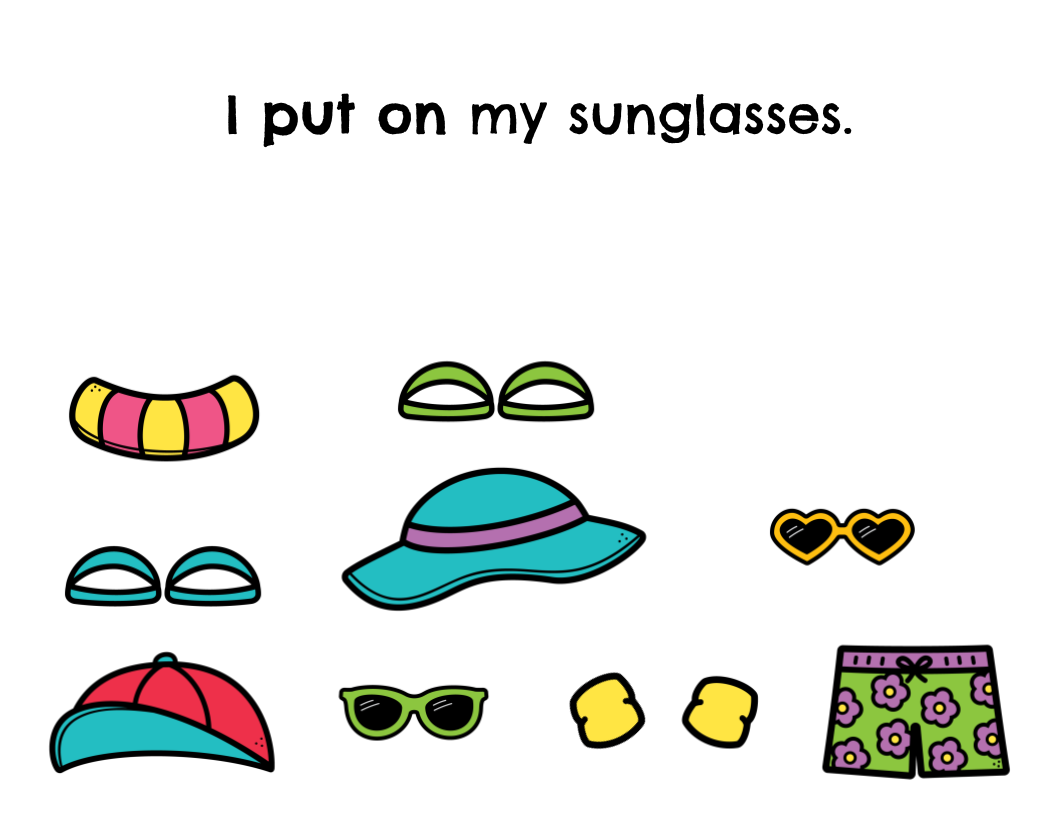 AAC - Interactive Summer Book - Put On