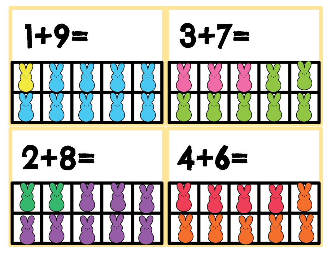 Bunny Addition Cards