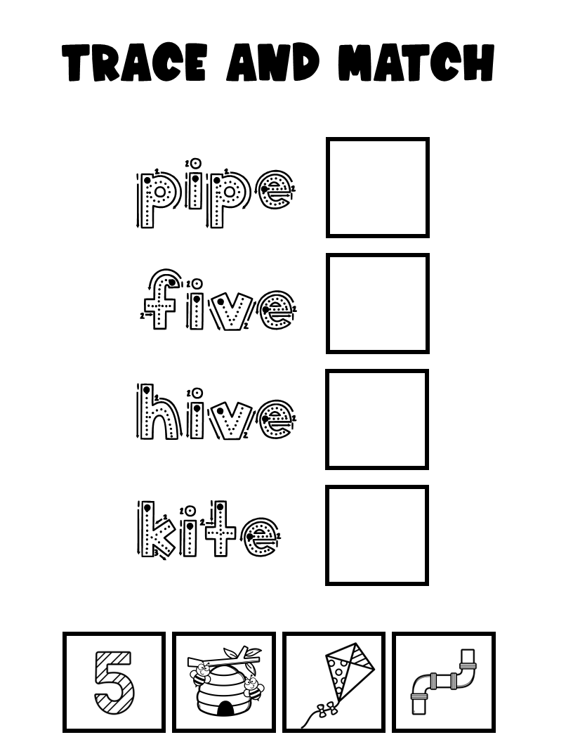CVCe Trace and Match - Mixed endings