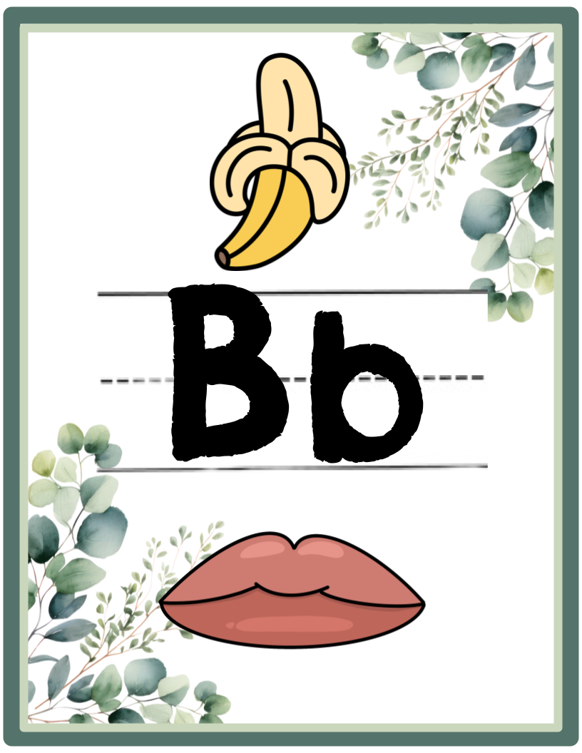 Eucalyptus Alphabet Posters