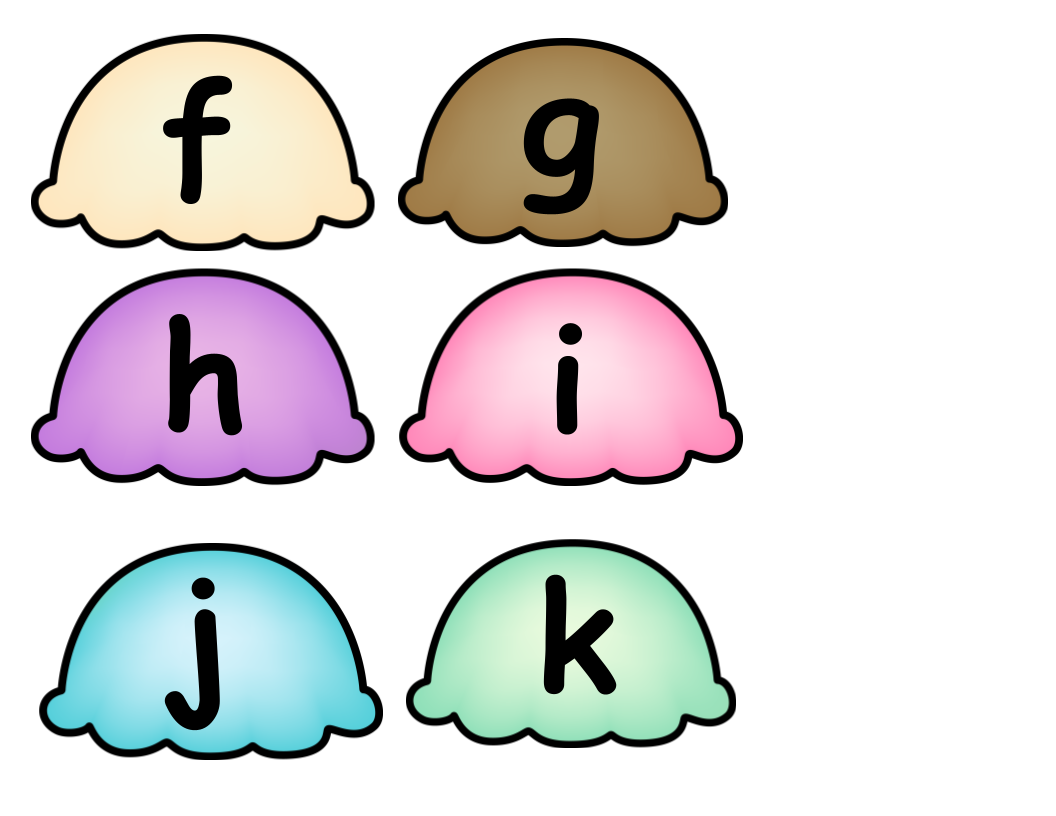 Ice Cream Letter ID Match