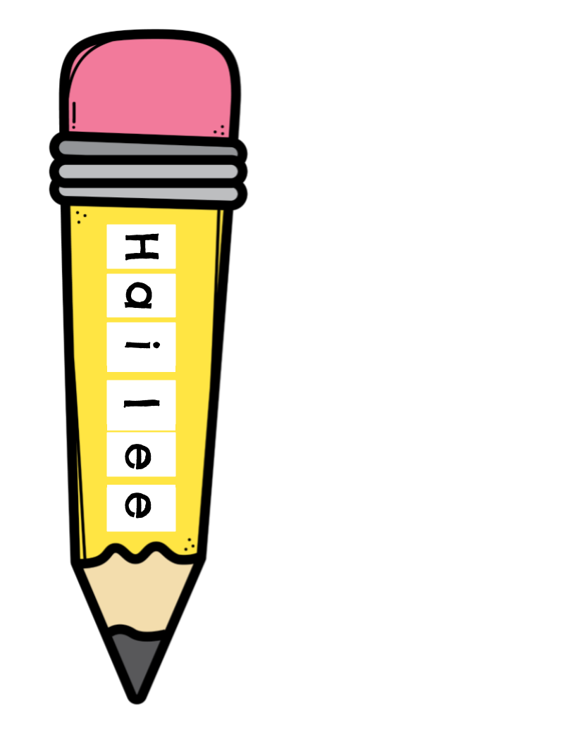 Pencil Name Craft - SEE DESCRIPTION FOR HOW TO EDIT (Copy)