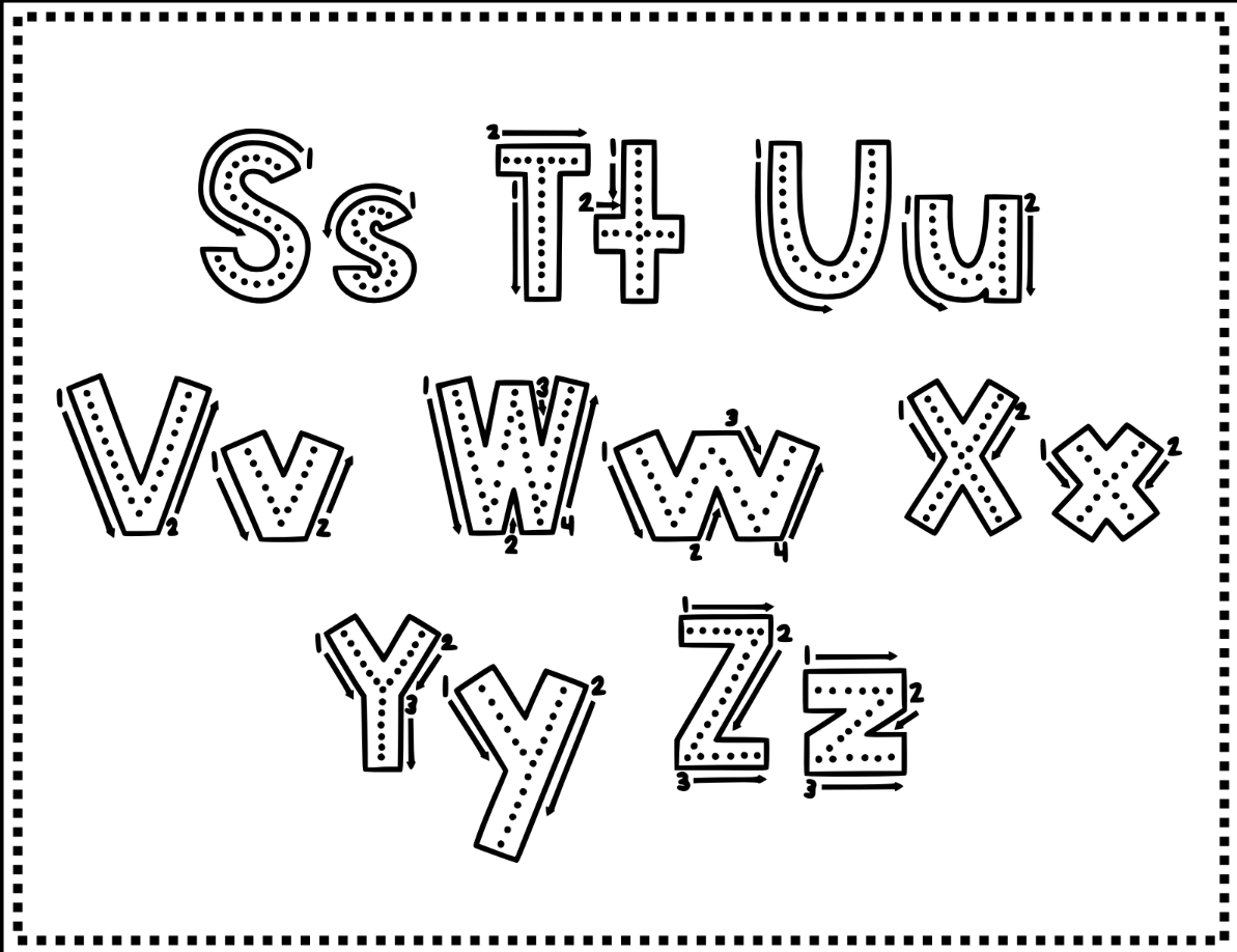 Winter Alphabet Tracing