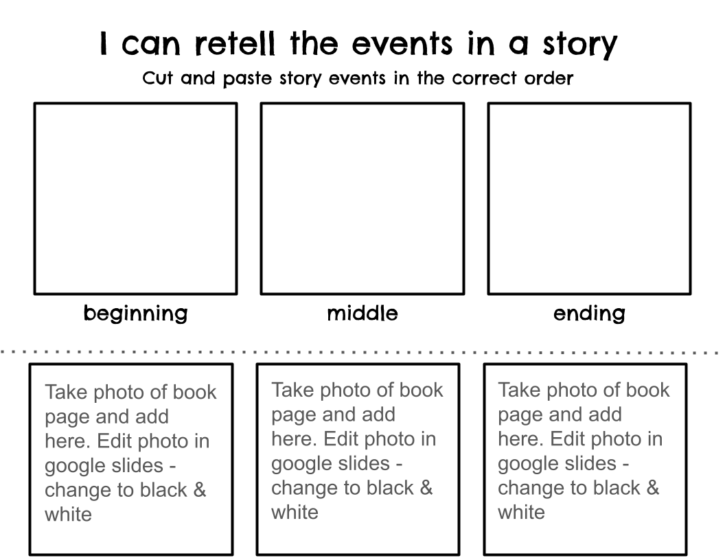 Story Retell Template - click text in description to edit