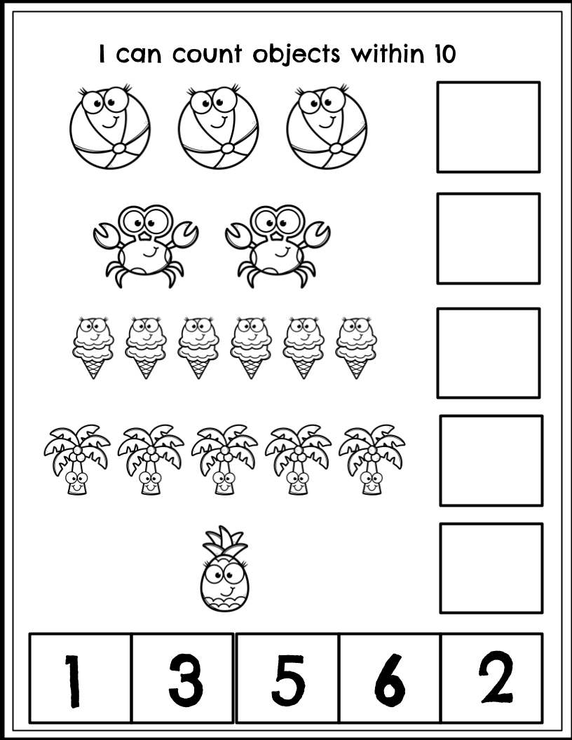 Summer Counting Within 10