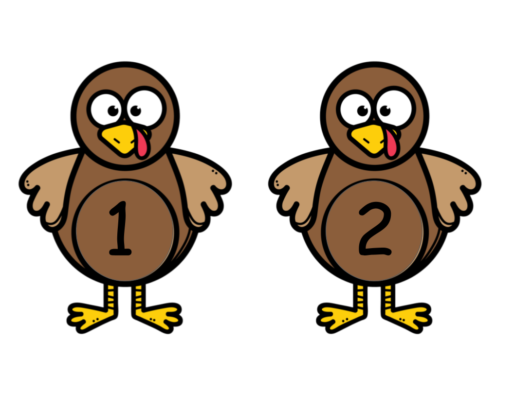 Turkey Counting Clip Activity