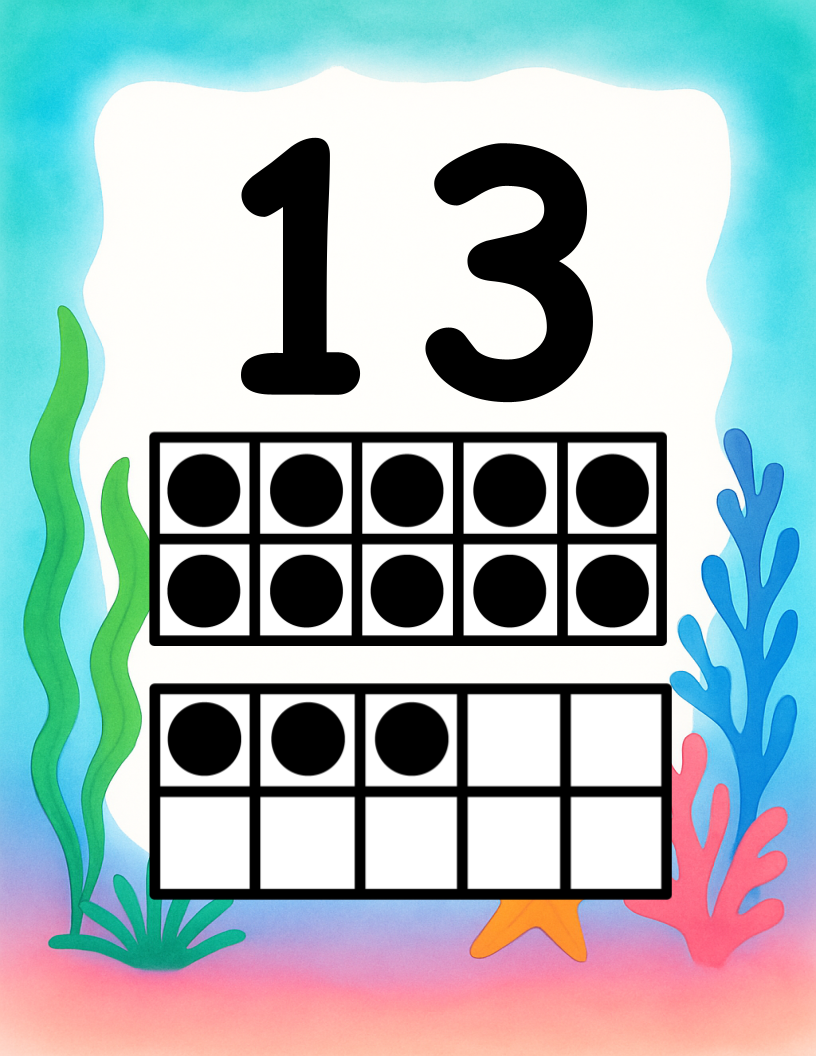 Under The Sea - Number Posters 1-20