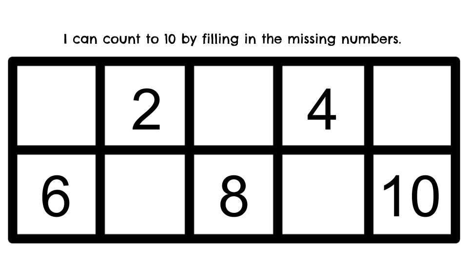 1-10 Missing Numbers