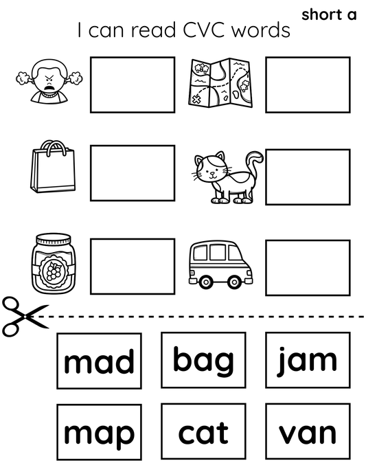 CVC word matching