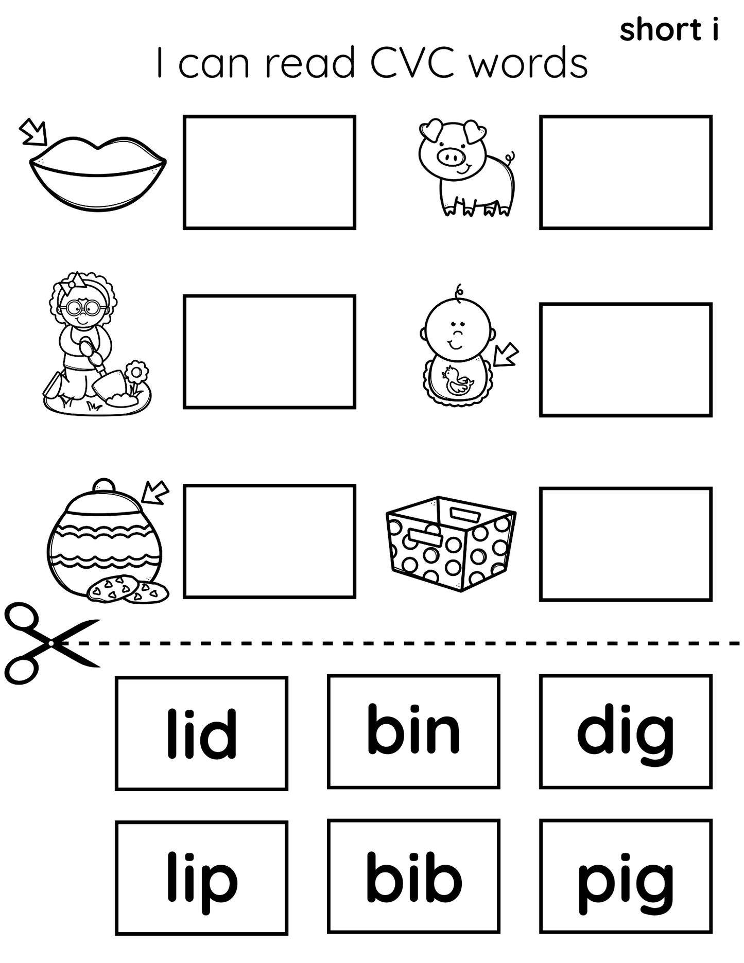 CVC word matching