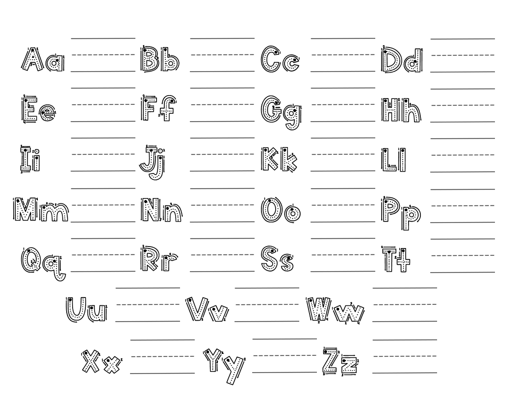 Alphabet Trace and Write