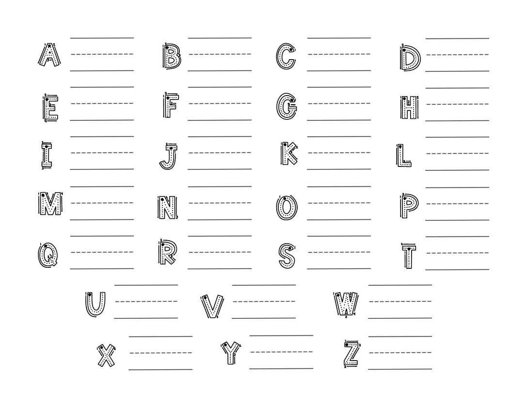 Alphabet Trace and Write