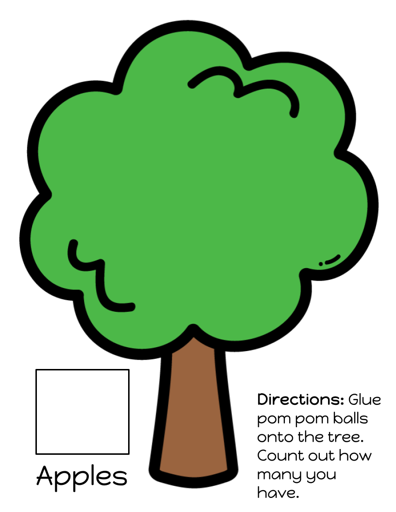 Apple Counting Craft