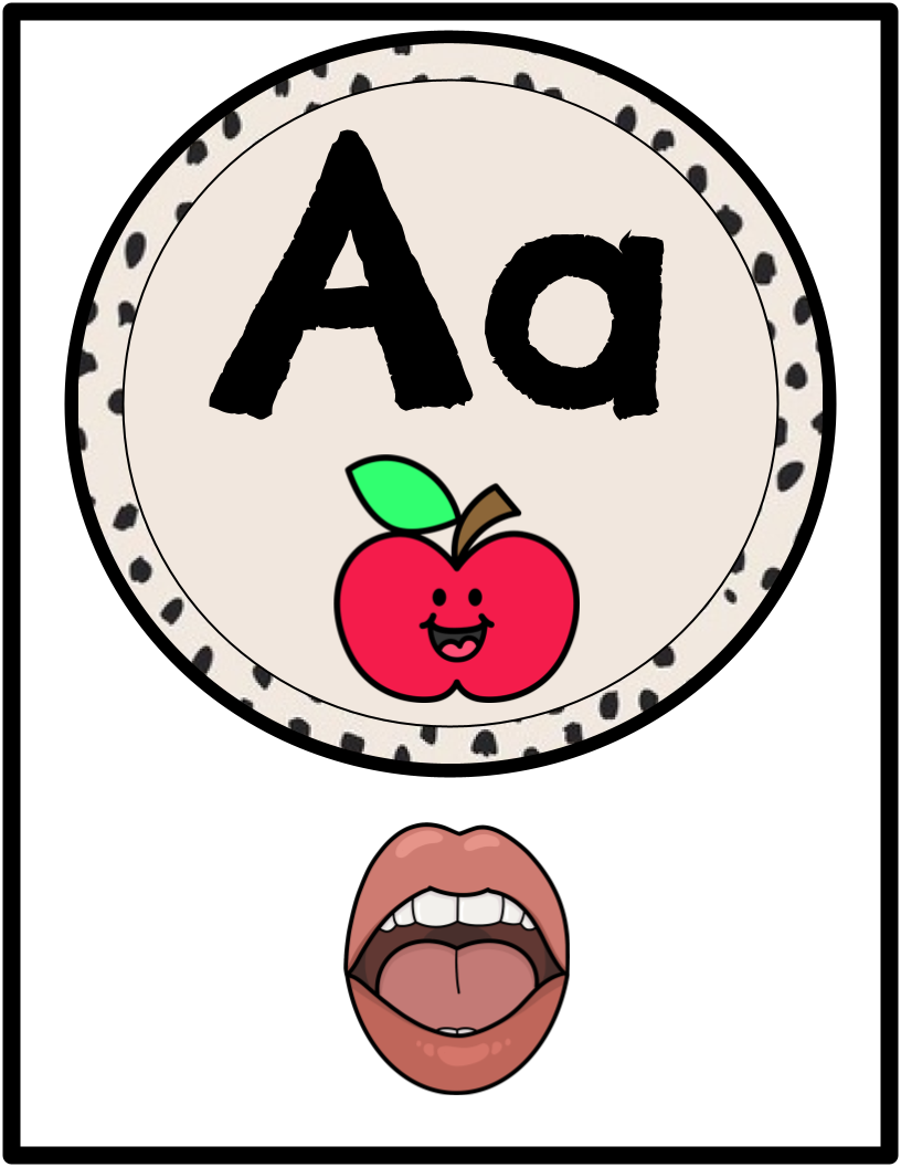 Beige Pattern - Alphabet Posters