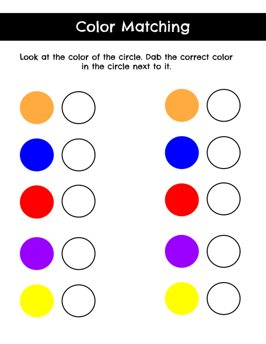 Bingo Dot Color Matching