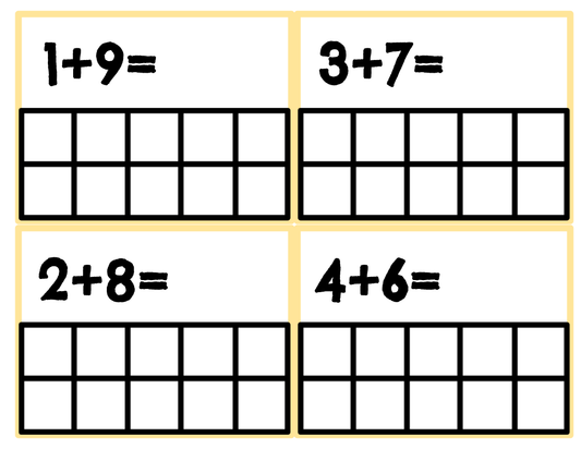 Bunny Addition Cards