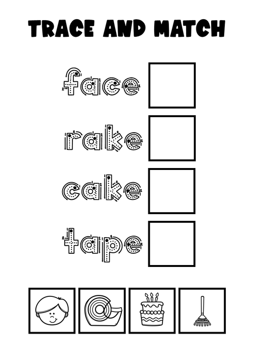 CVCe Trace and Match - Mixed endings