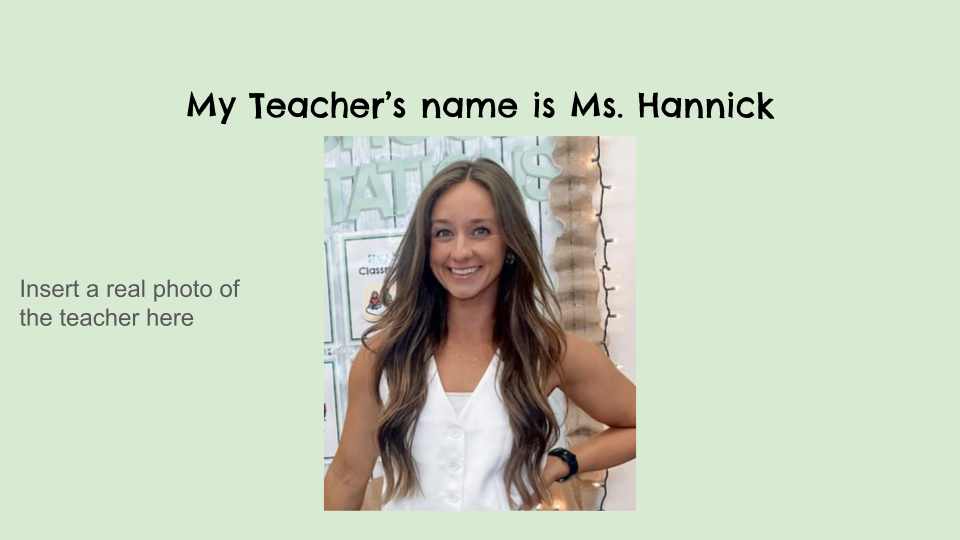 Back To School Social Story Slides - see description for how to edit