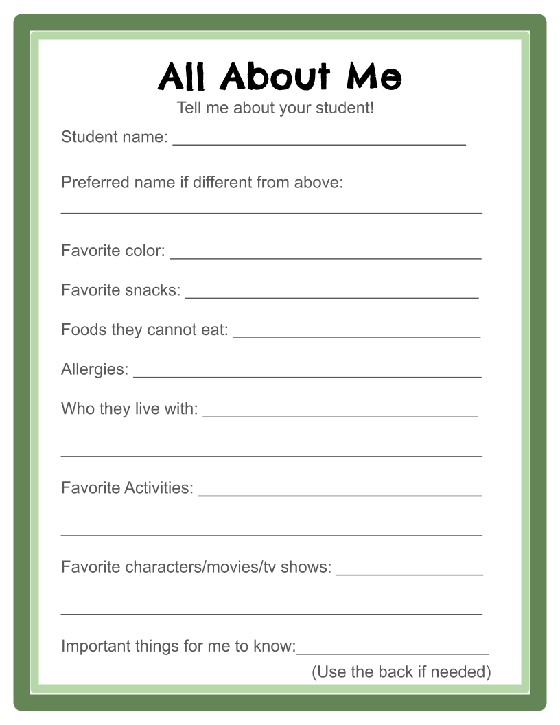 Meet The Teacher Template - see description for how to edit