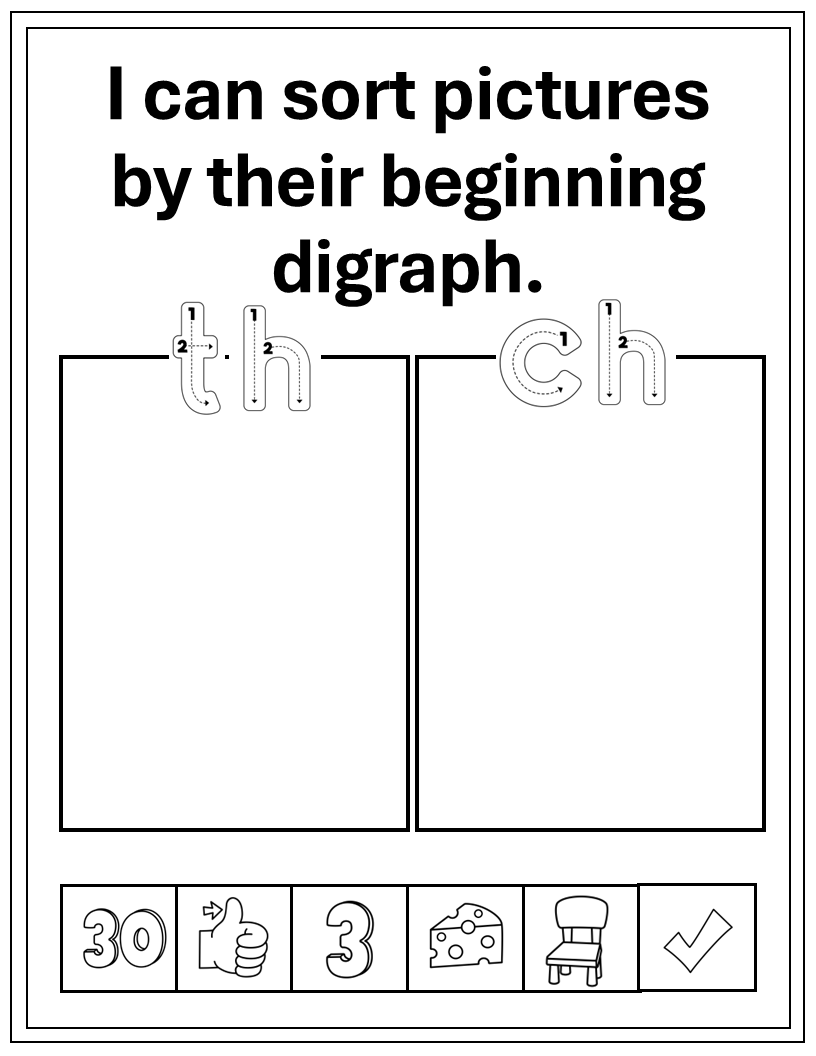 Digraph Sorting - Cut & Paste (Copy) – Lotus Learning