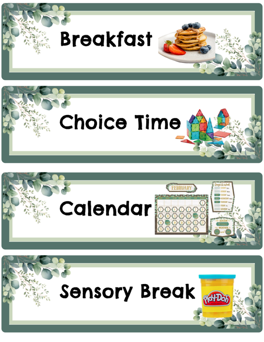 Editable Schedule - see description on how to edit