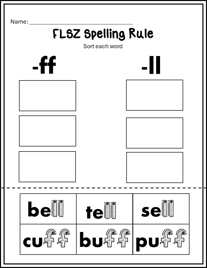 FLZS Spelling Rule