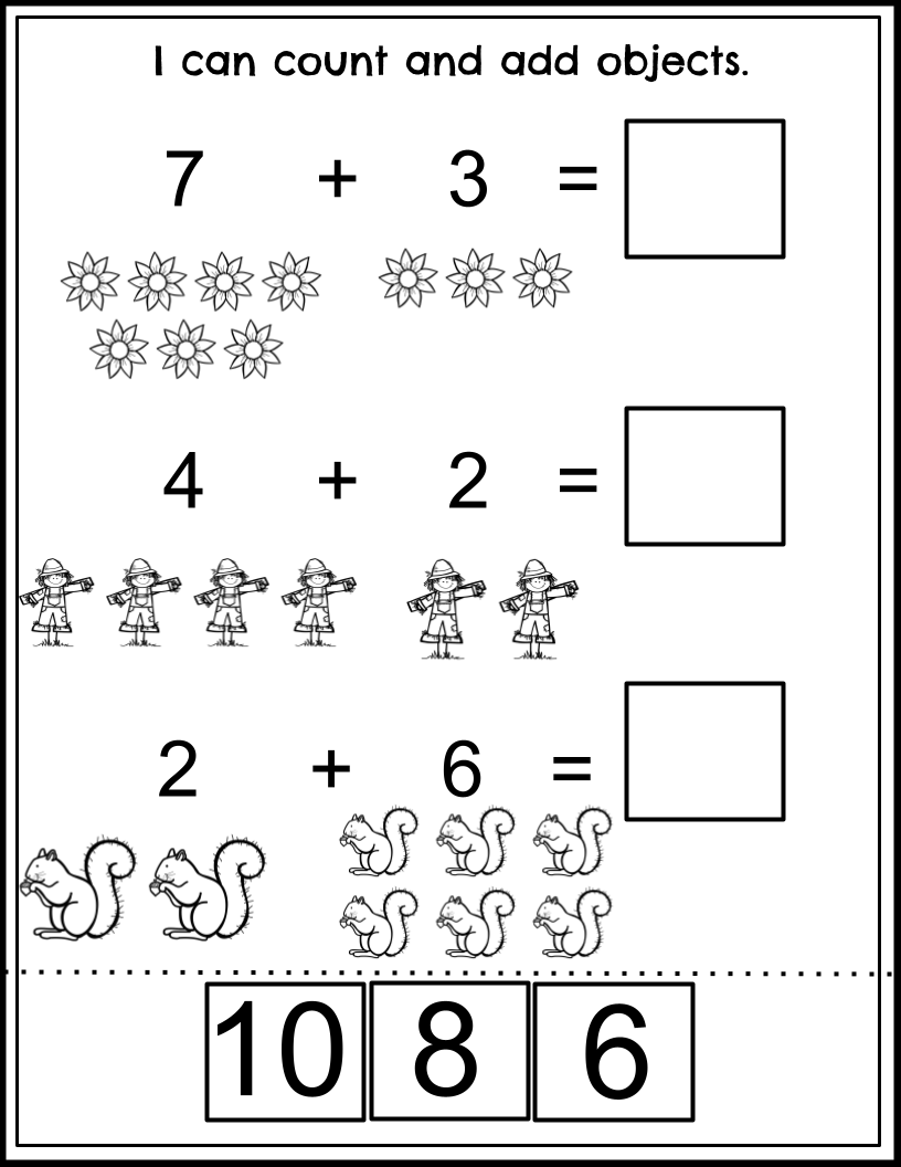 Fall Addition Within 10