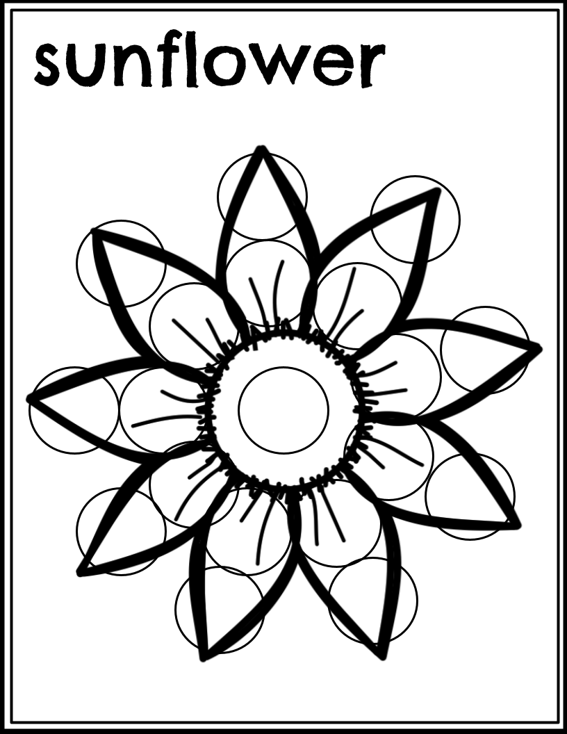 Fall Coloring & Bingo Dot Sheets