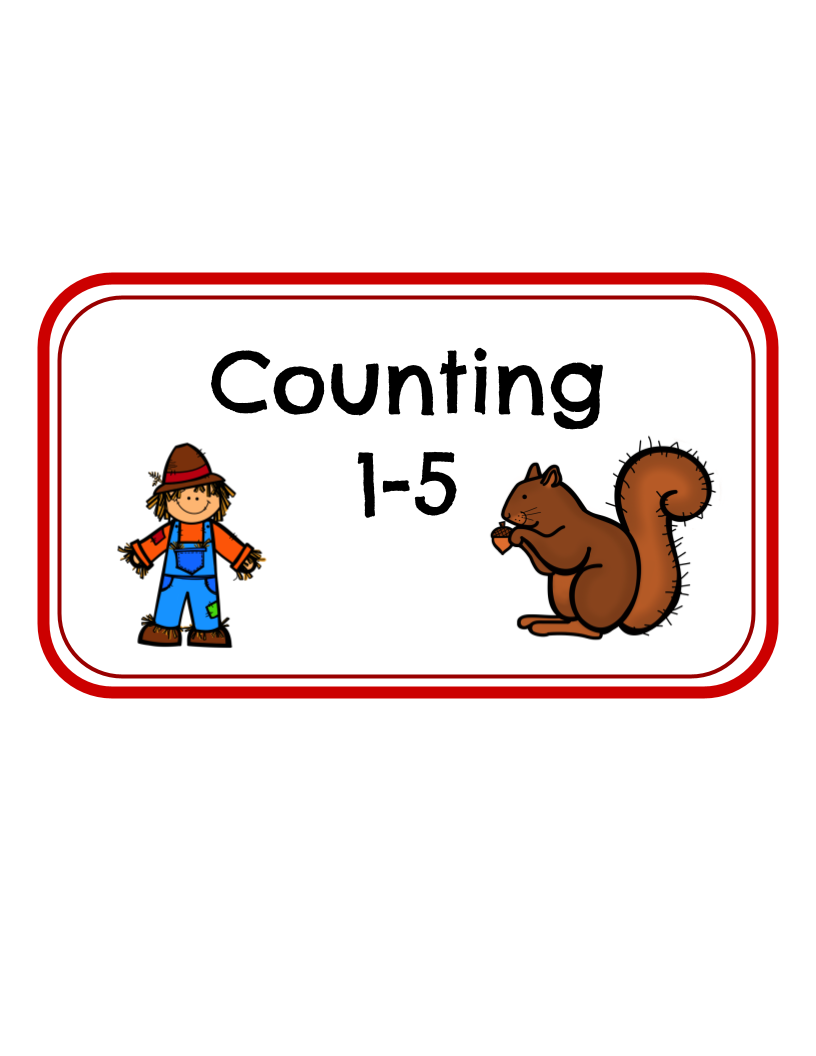 Fall Counting File Folder 1-10