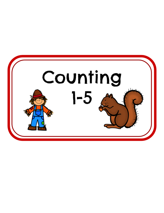 Fall Counting File Folder 1-10