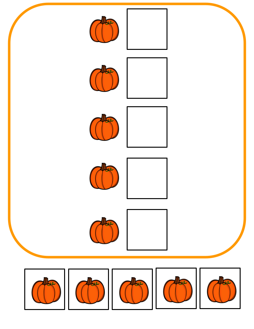 Fall File Folder - Matching