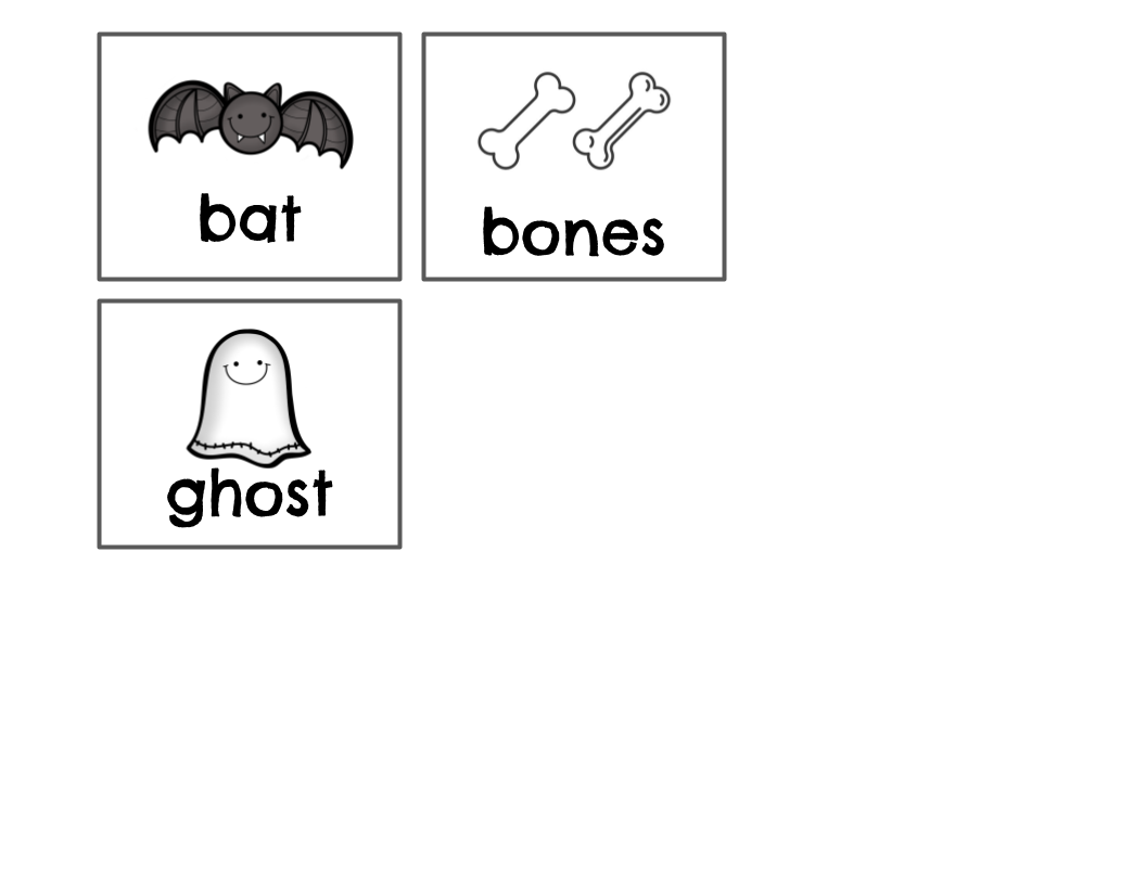 Halloween Sensory Bin Match