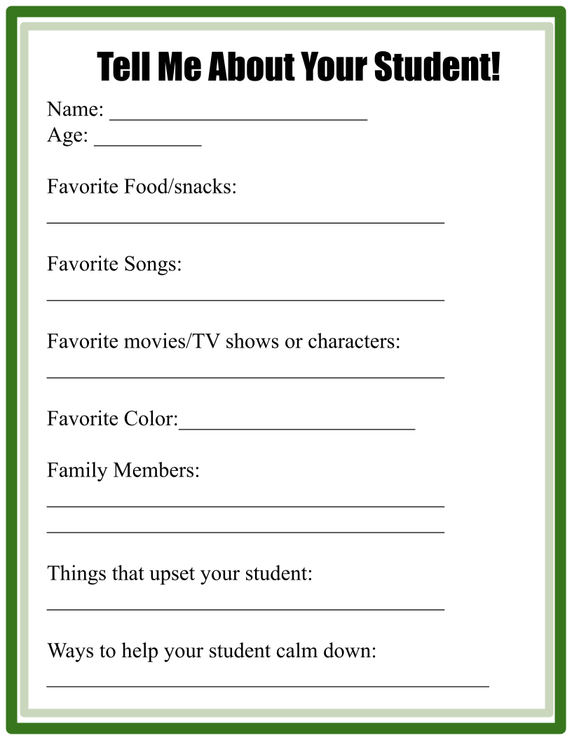 Editable Student Inventory - see description for how to edit