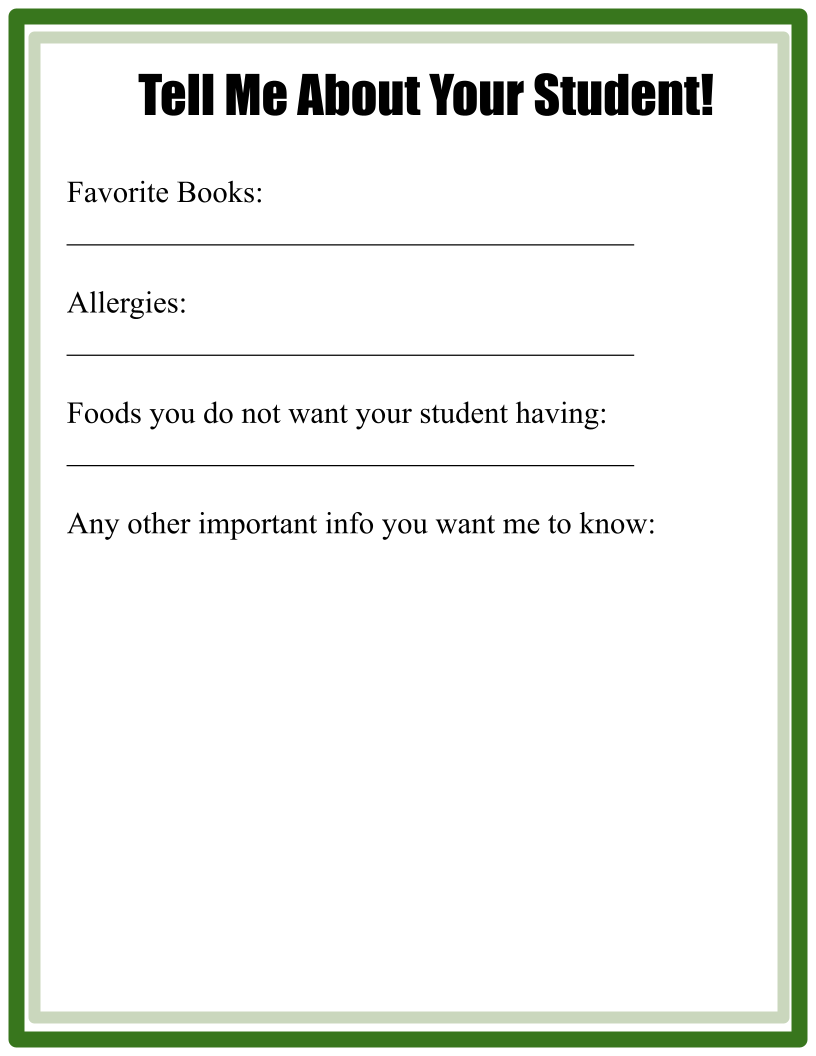 Editable Student Inventory - see description for how to edit