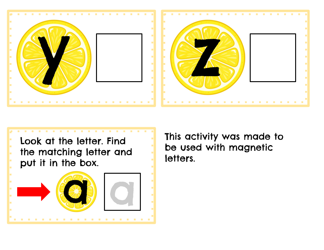 Lemonade Theme Centers