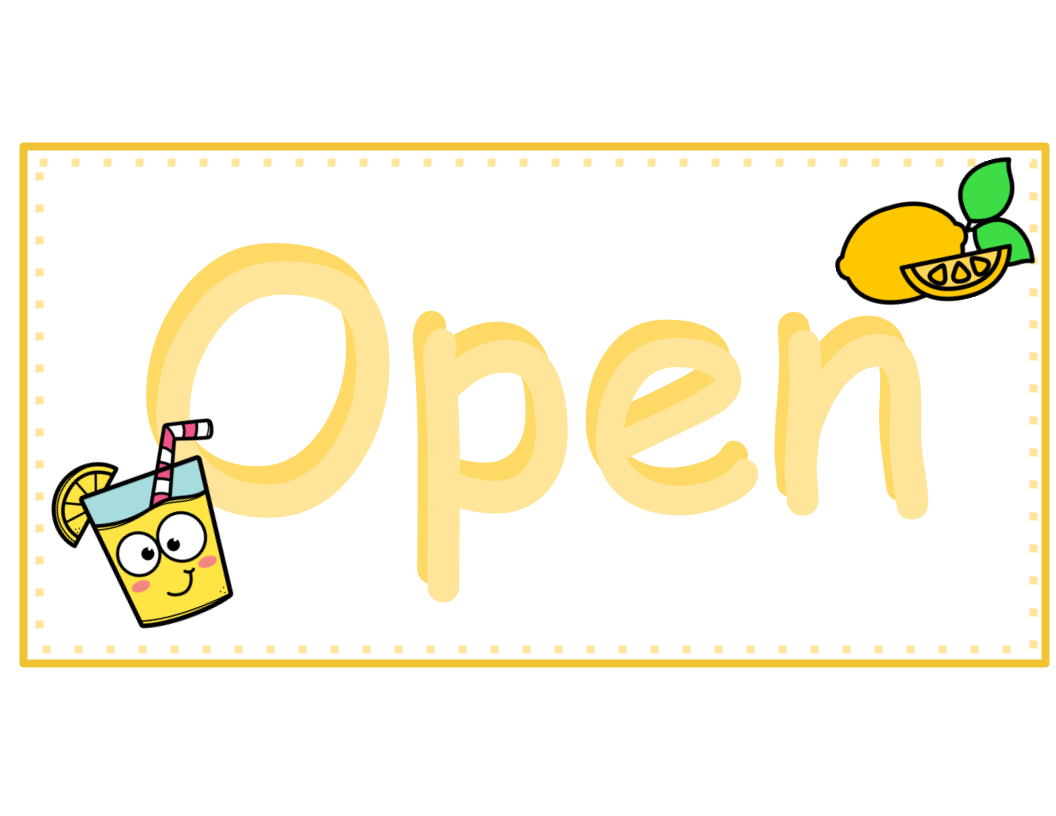 Lemonade Stand - Dramatic Play Center