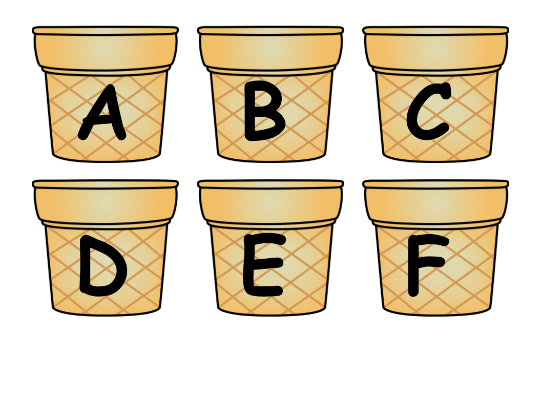 Ice Cream Letter ID Match