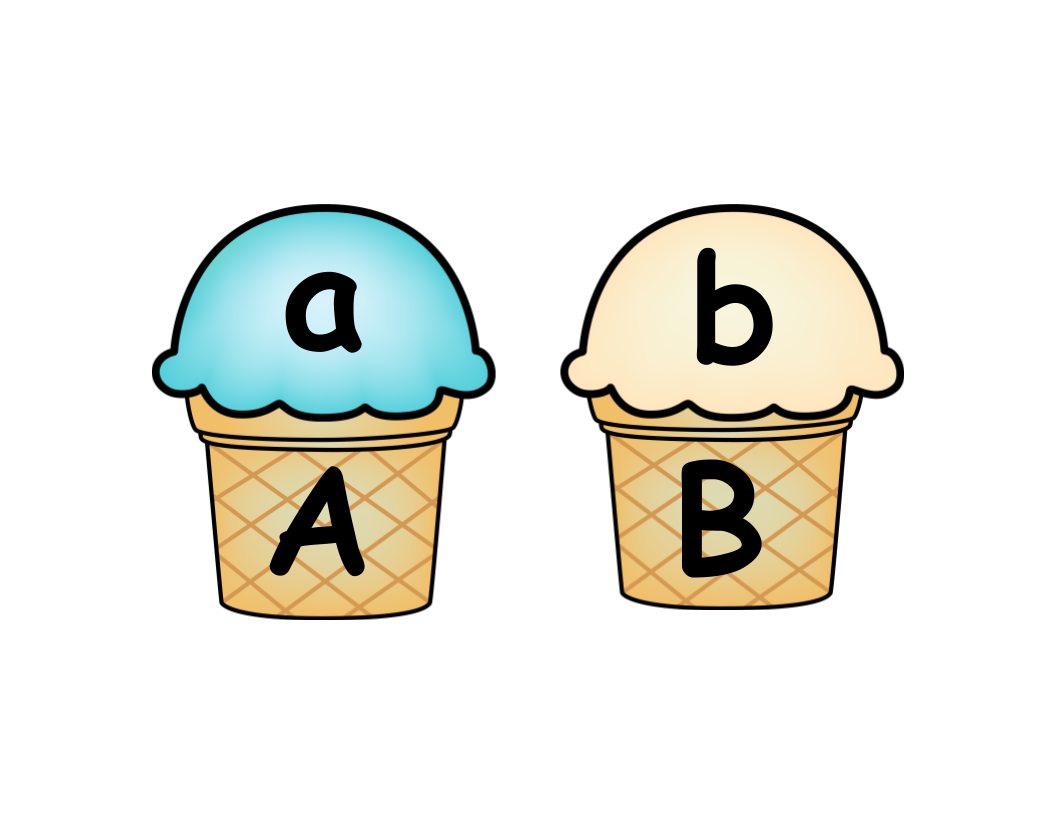 Ice Cream Letter ID Match