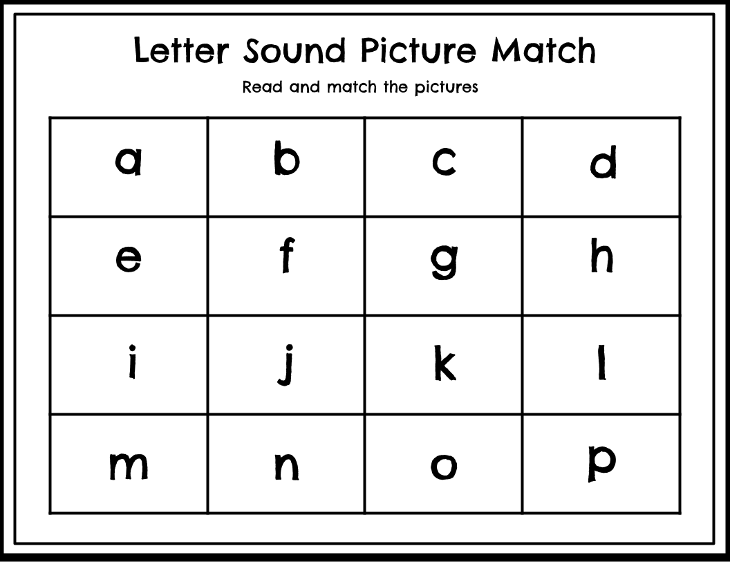 Letter Sound Picture Match