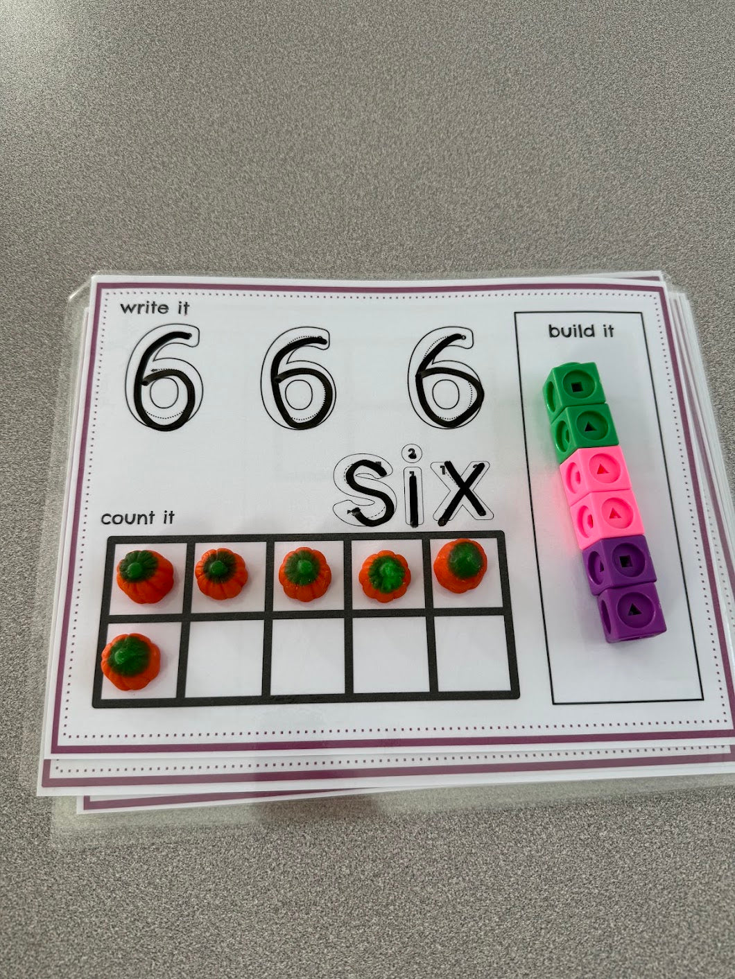 Number Mats  1-10