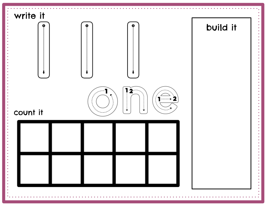 Number Mats  1-10
