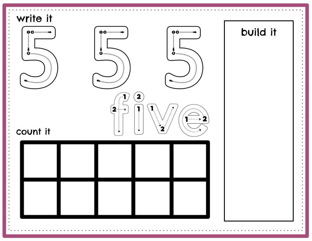 Number Mats  1-10