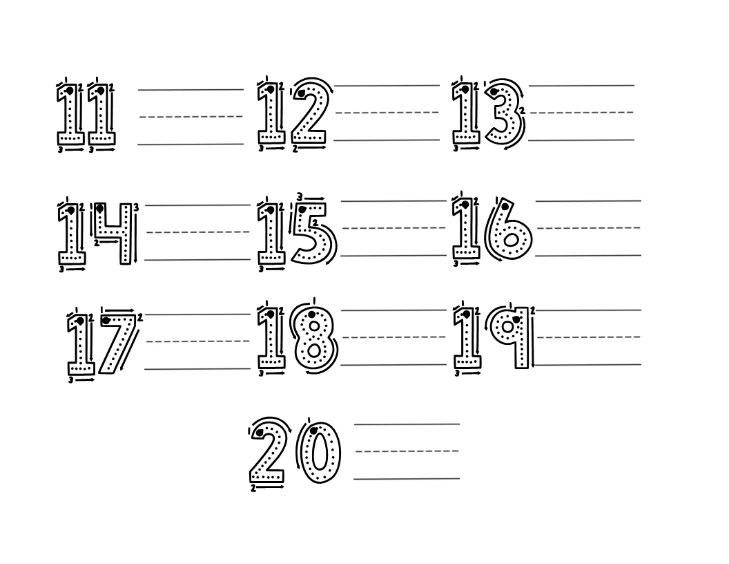 Number Trace and Write