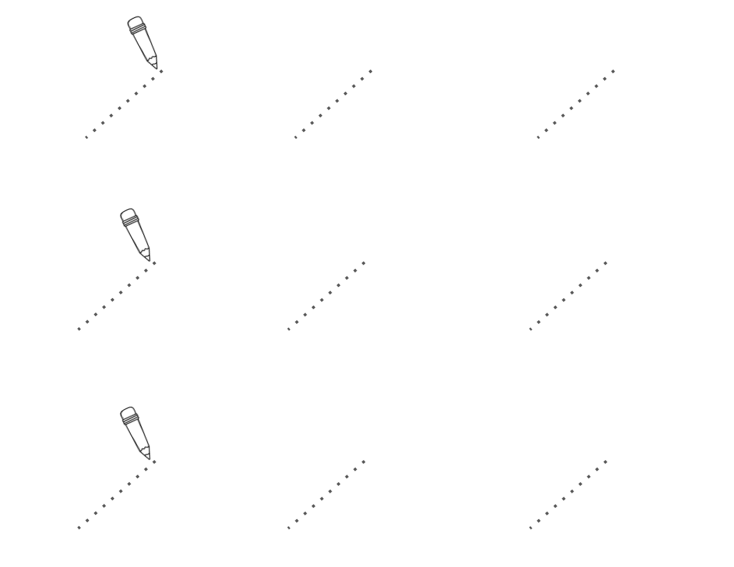 Pre-writing line tracing