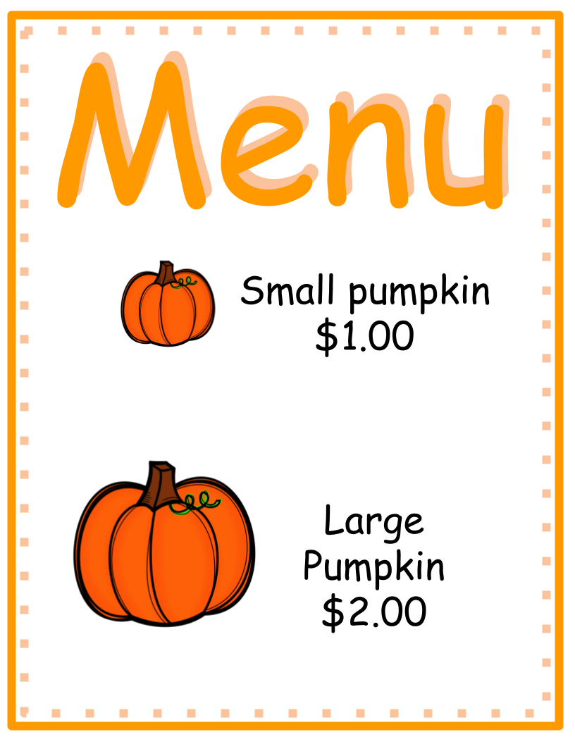 Pumpkin Patch - Dramatic Play Stand