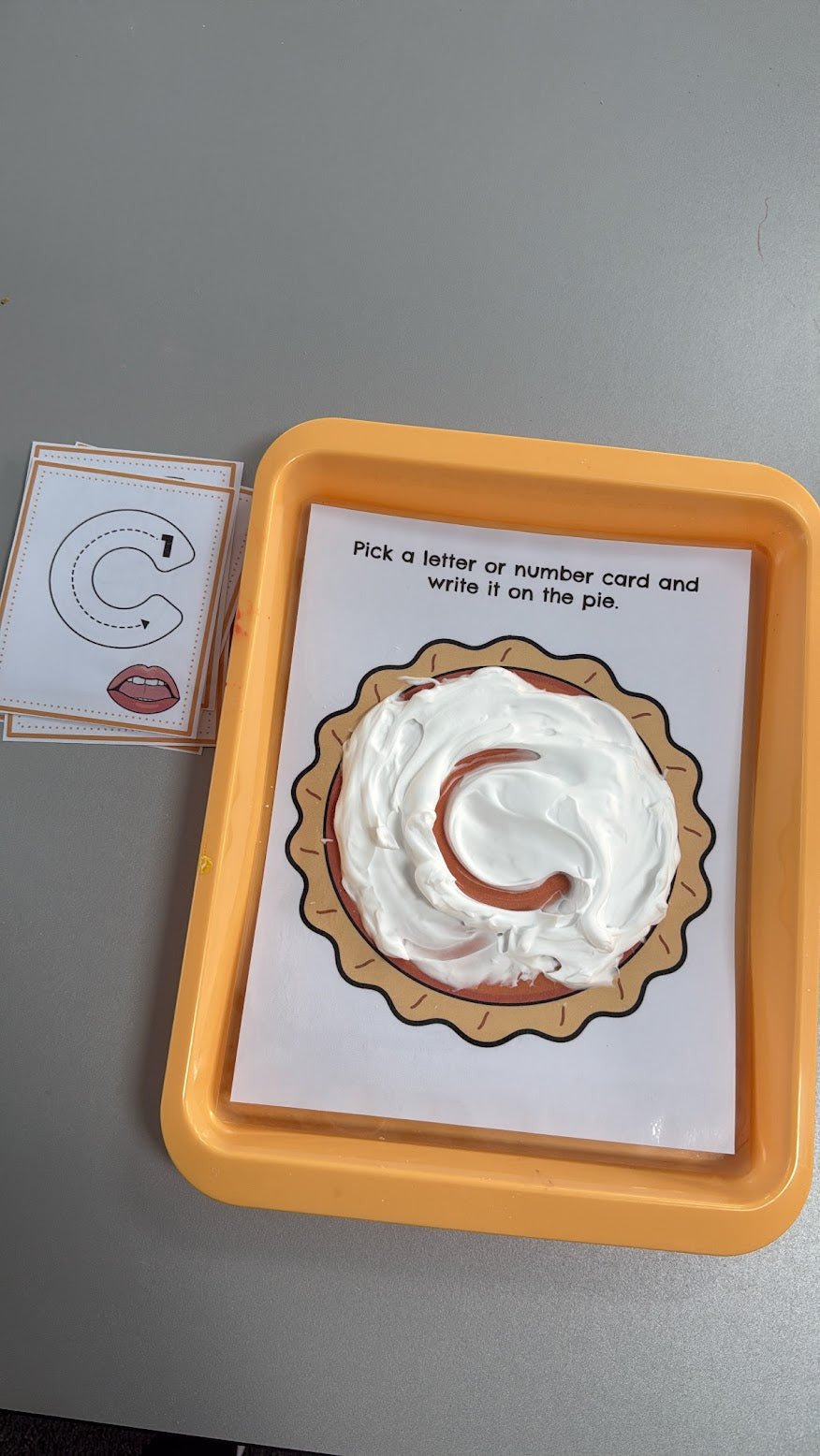 Pumpkin Pie Shaving Cream Activity