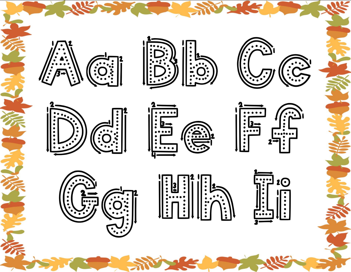 Fall Alphabet Tracing