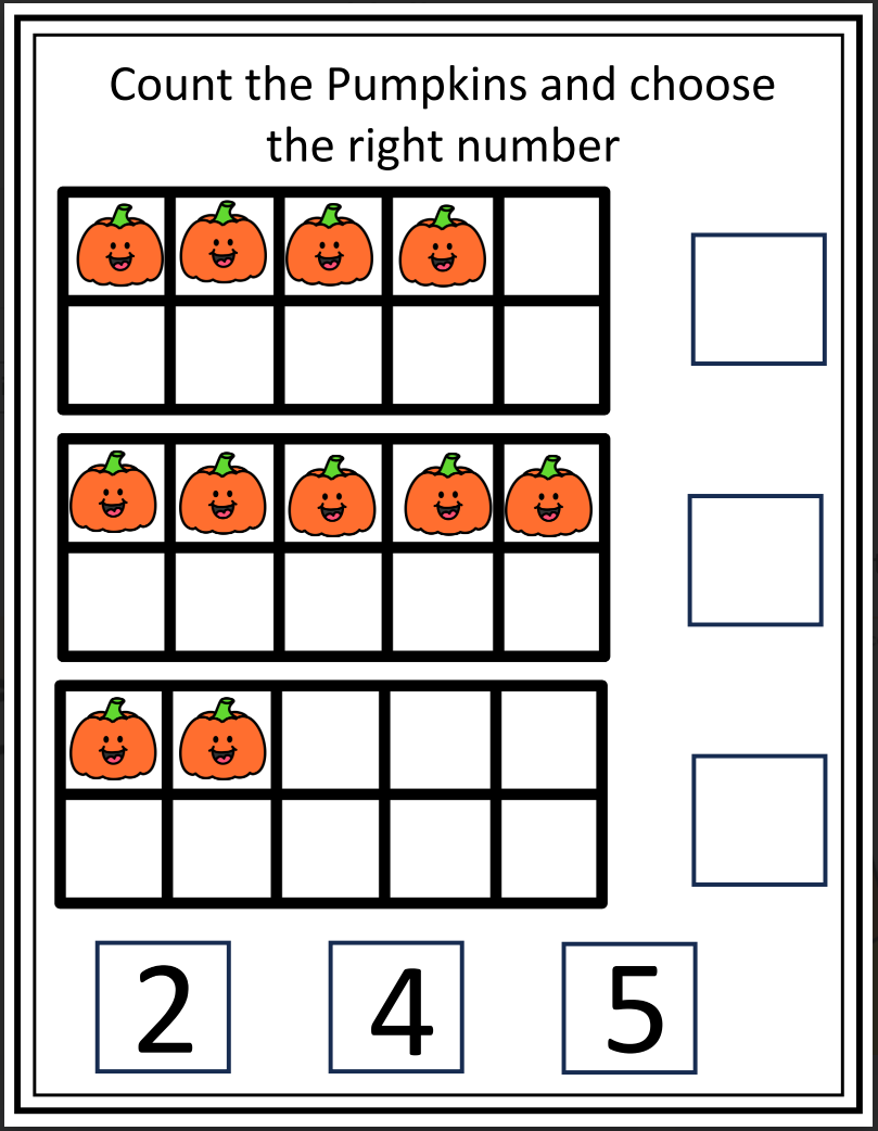 Halloween/Fall Counting 1-10