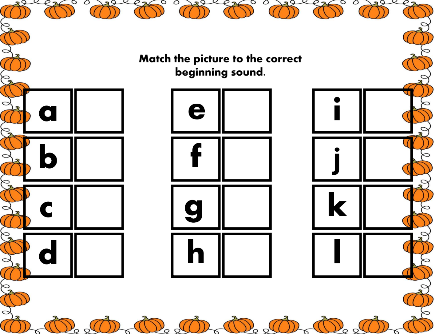 Halloween Beginning Sounds