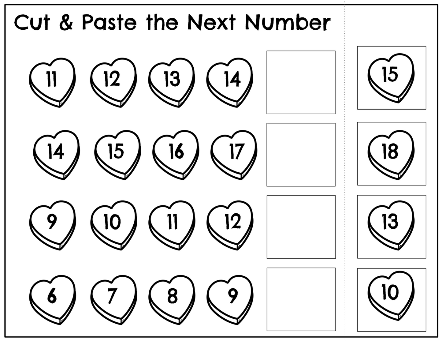 Valentine's Day counting on